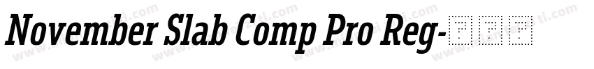 November Slab Comp Pro Reg字体转换